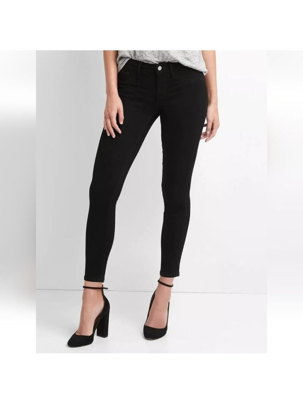 NWT Gap Easy Leggings Black, Size 25R